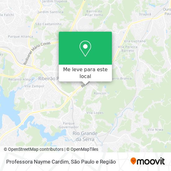 Professora Nayme Cardim mapa