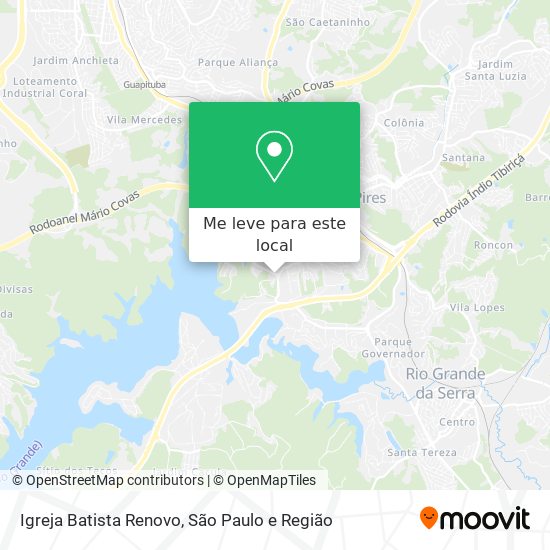 Igreja Batista Renovo mapa