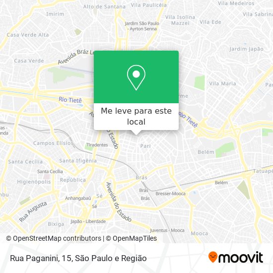 Rua Paganini, 15 mapa