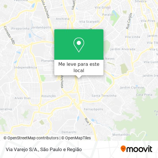 Via Varejo S/A. mapa