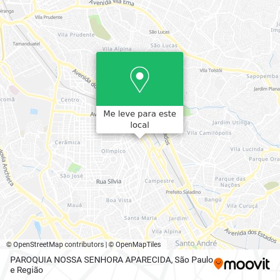 PAROQUIA NOSSA SENHORA APARECIDA mapa