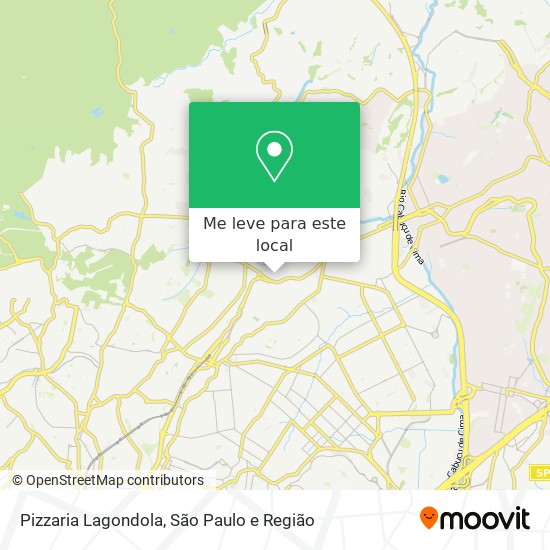 Pizzaria Lagondola mapa