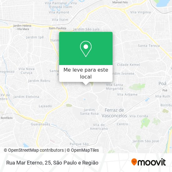 Rua Mar Eterno, 25 mapa