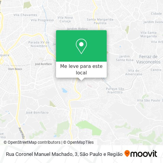 Rua Coronel Manuel Machado, 3 mapa