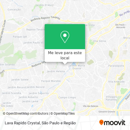Lava Rapido Crystal mapa