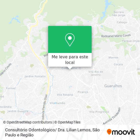 Consultório Odontológico/ Dra. Lilian Lemos mapa