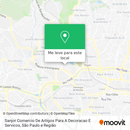 Sanjor Comercio De Artigos Para A Decoracao E Servicos mapa