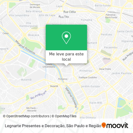 Legnarte Presentes e Decoração mapa