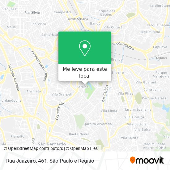 Rua Juazeiro, 461 mapa