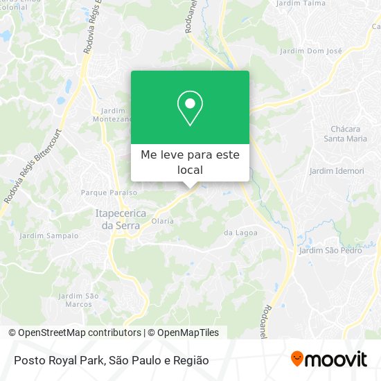 Posto Royal Park mapa