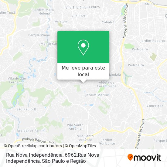 Rua Nova Independência, 6962,Rua Nova Independência mapa
