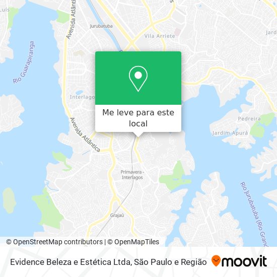 Evidence Beleza e Estética Ltda mapa