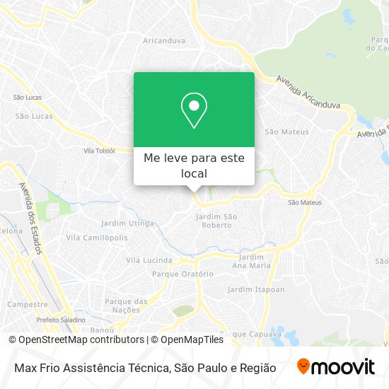 Max Frio Assistência Técnica mapa
