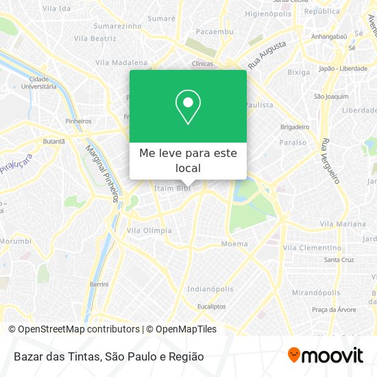 Bazar das Tintas mapa