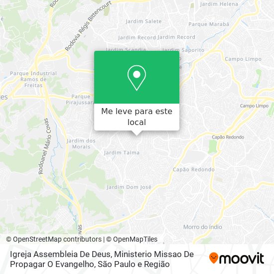 Igreja Assembleia De Deus, Ministerio Missao De Propagar O Evangelho mapa