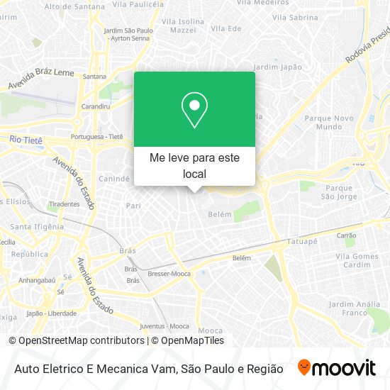 Auto Eletrico E Mecanica Vam mapa