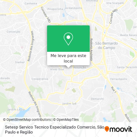 Setesp Servico Tecnico Especializado Comercio mapa