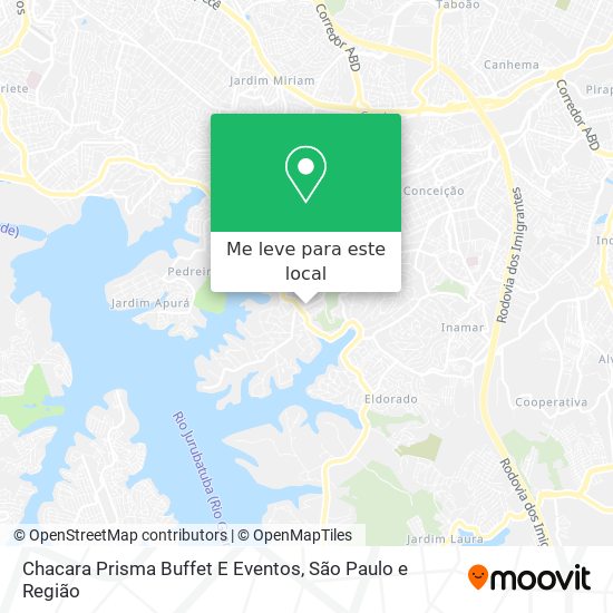 Chacara Prisma Buffet E Eventos mapa