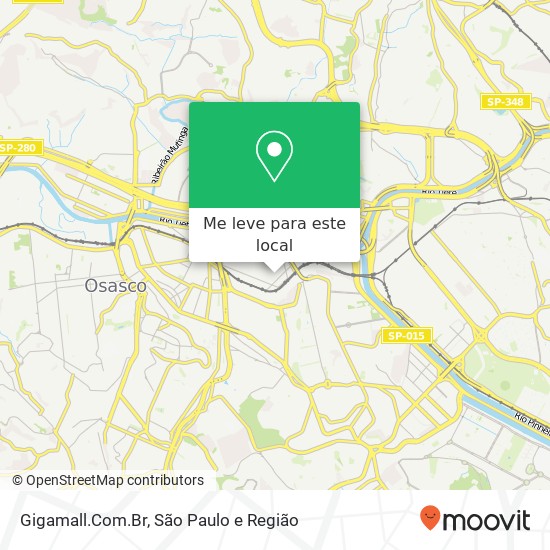 Gigamall.Com.Br, Avenida Oswaldo Collino, 955 Presidente Altino Osasco-SP 06210-008 mapa