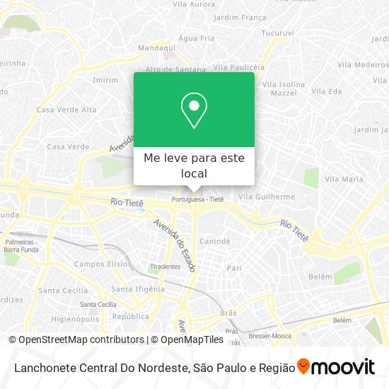 Lanchonete Central Do Nordeste mapa