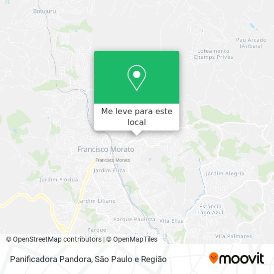 Panificadora Pandora mapa