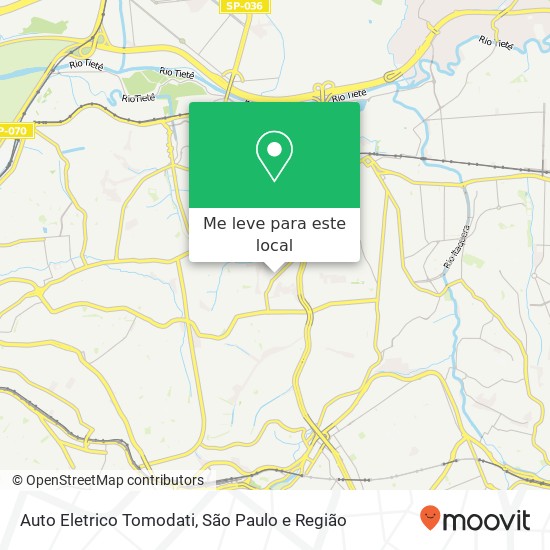 Auto Eletrico Tomodati, Rua Juvenal Moreira, 36 Vila Jacuí São Paulo-SP 08050-770 mapa