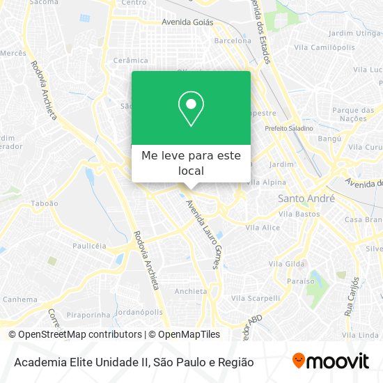 Academia Elite Unidade II mapa