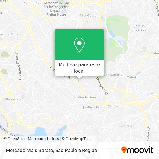 Mercado Mais Barato mapa