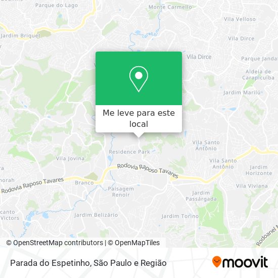 Parada do Espetinho mapa