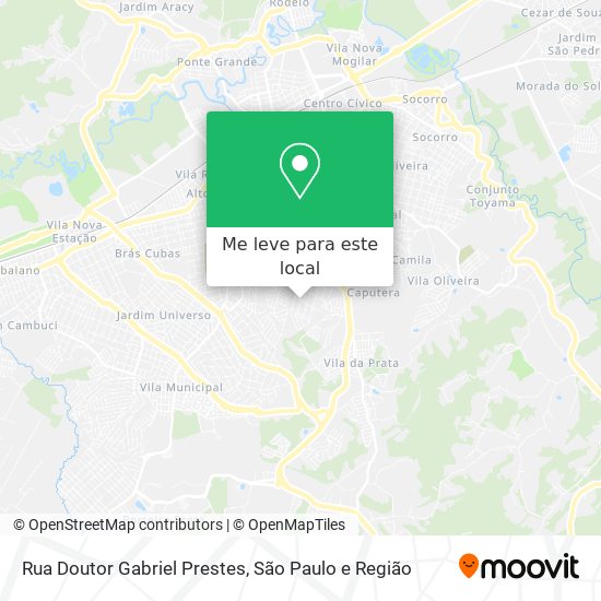 Rua Doutor Gabriel Prestes mapa