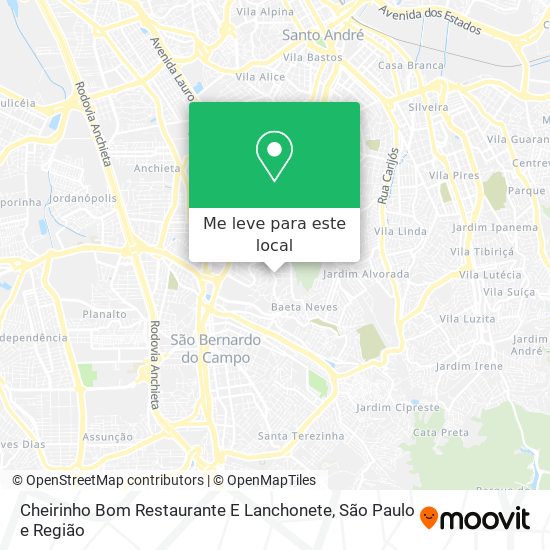 Cheirinho Bom Restaurante E Lanchonete mapa