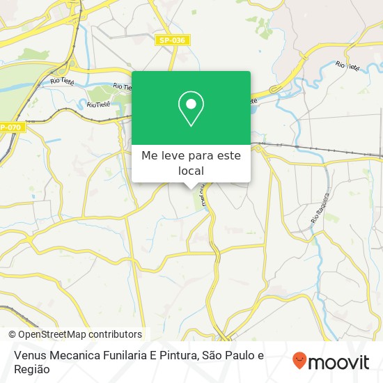 Venus Mecanica Funilaria E Pintura, Avenida Mimo de Vênus, 380 Vila Jacuí São Paulo-SP 08061-110 mapa