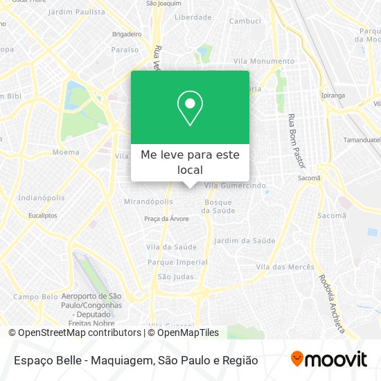 Espaço Belle - Maquiagem mapa