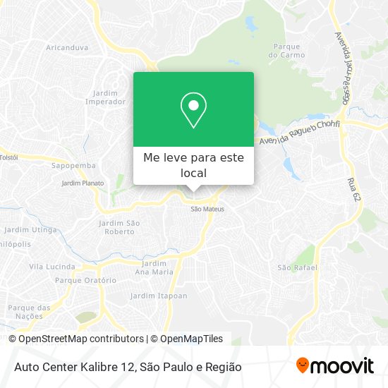 Auto Center Kalibre 12 mapa