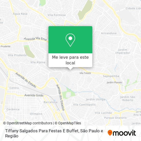 Tiffany Salgados Para Festas E Buffet mapa