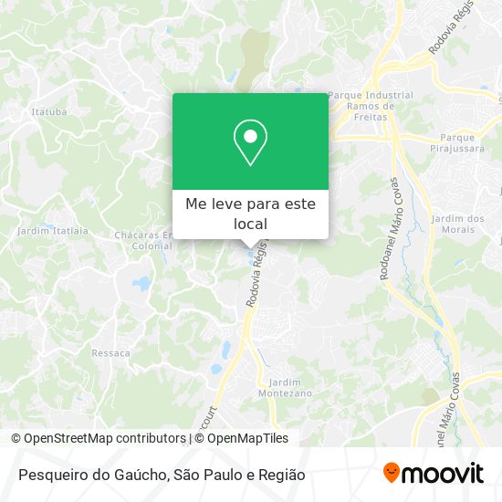 Pesqueiro do Gaúcho mapa