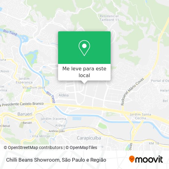 Chilli Beans Showroom mapa