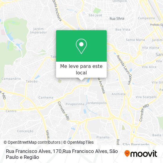 Rua Francisco Alves, 170,Rua Francisco Alves mapa