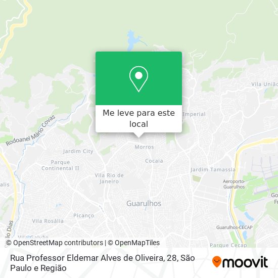 Rua Professor Eldemar Alves de Oliveira, 28 mapa