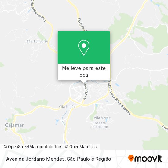 Avenida Jordano Mendes mapa