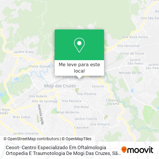 Ceoot- Centro Especializado Em Oftalmologia Ortopedia E Traumotologia De Mogi Das Cruzes mapa