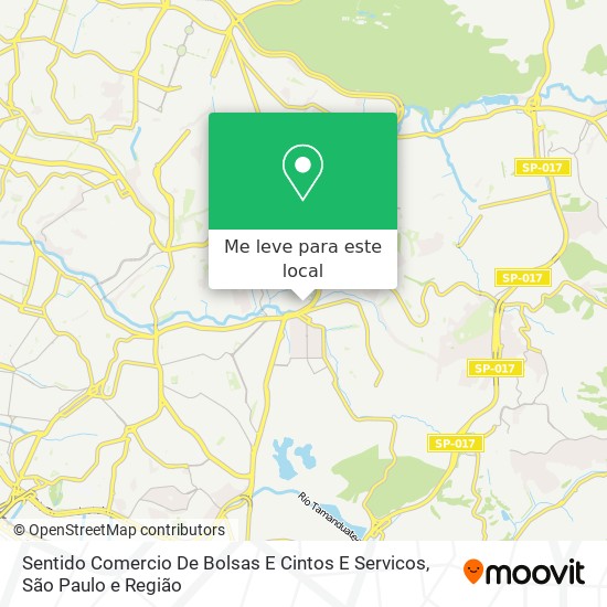 Sentido Comercio De Bolsas E Cintos E Servicos mapa