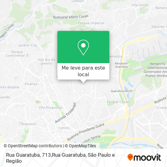 Rua Guaratuba, 713,Rua Guaratuba mapa