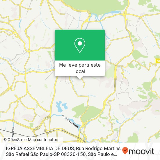 IGREJA ASSEMBLEIA DE DEUS, Rua Rodrigo Martins São Rafael São Paulo-SP 08320-150 mapa