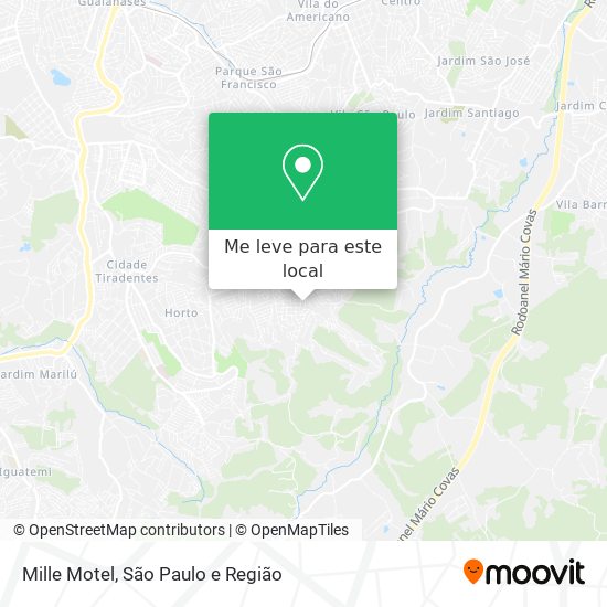 Mille Motel mapa