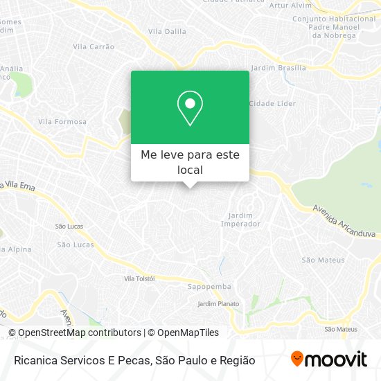 Ricanica Servicos E Pecas mapa