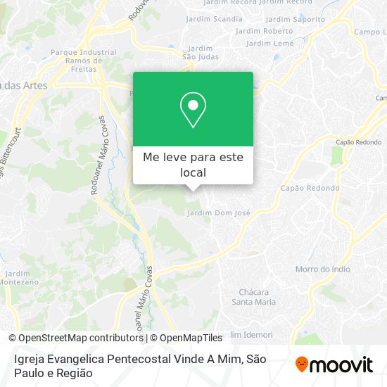Igreja Evangelica Pentecostal Vinde A Mim mapa