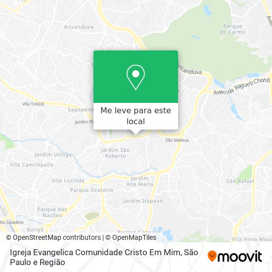 Igreja Evangelica Comunidade Cristo Em Mim mapa