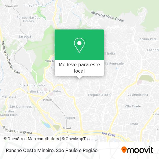 Rancho Oeste Mineiro mapa