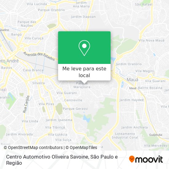 Centro Automotivo Oliveira Savoine mapa